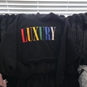 Black Luxury Graphic Sweatshirt